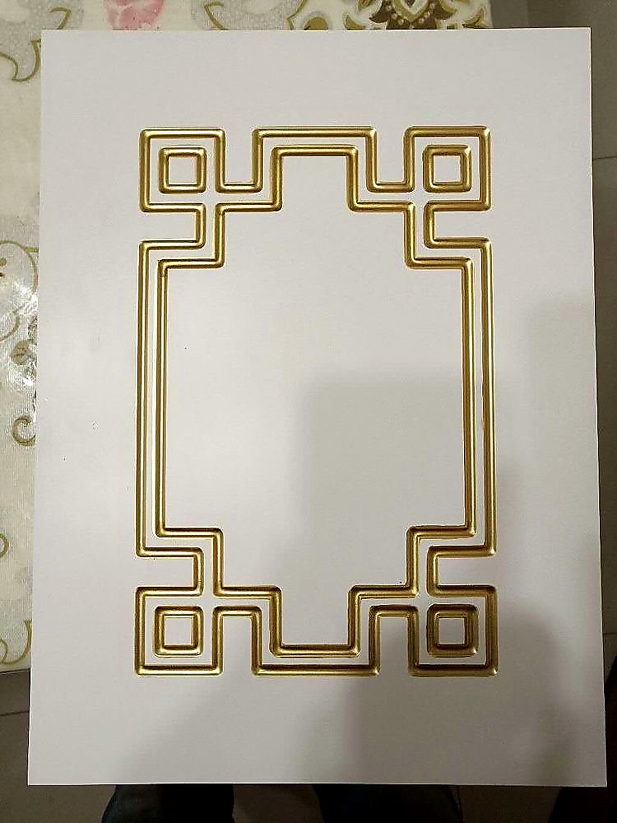 Gold decorative groove panel